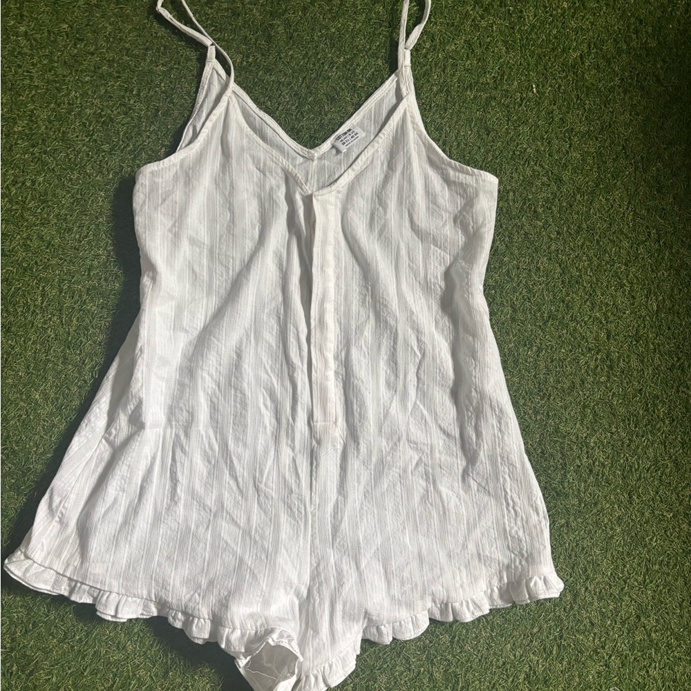 Cotton On White Striped Romper